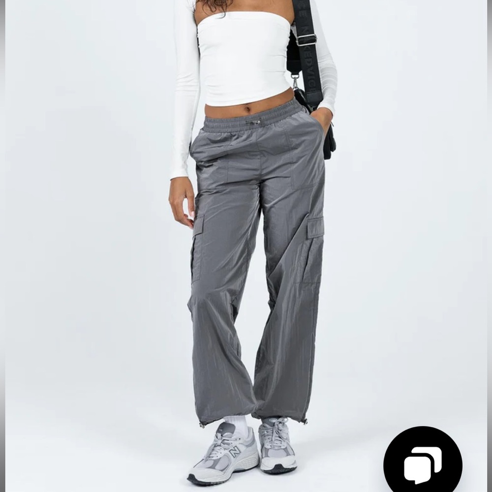 Princess Polly Gama Gray Parachute Pants